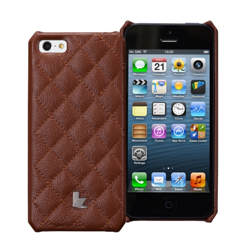 Jisoncase Matelasse Genuine Leather Case for iPhone 5