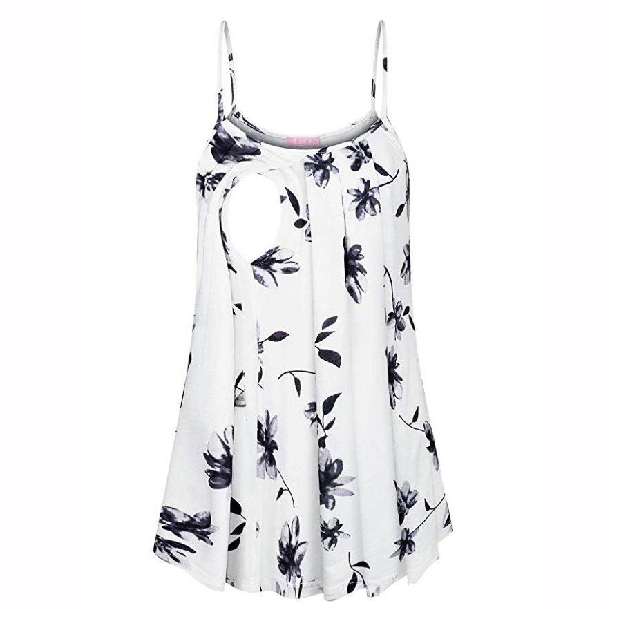 Sassy Floral Print Nursing Camisole