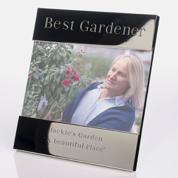 Best Gardener Engraved Photo Frame