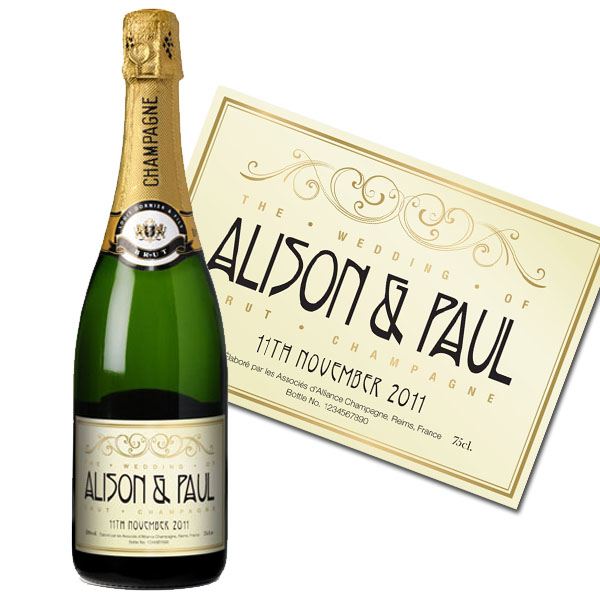 Personalised Wedding Champagne Luxury Gift Box