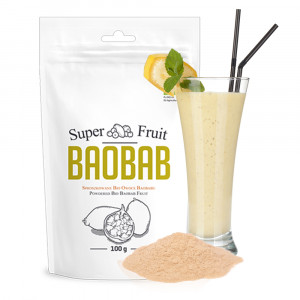 Baobab en Poudre Bio par Diet-Food - Riche en fibres alimentaires, vitamines et antioxydants