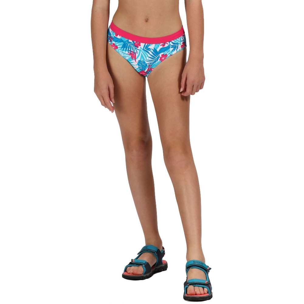 Regatta Girls Hosanna UV Protect Swim Bikini Brief Bottoms 7-8 Years - Waist 58-60cm (Height 122-128cm)