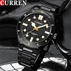 CURREN Men Quartz Watch Minimalist Fashion Business Wristwatch Luminous Waterproof Steel Watch Lightinthebox