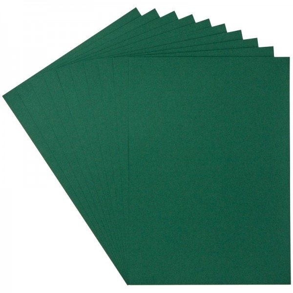 Deko-Papier/Stanz-Papier, 15,5 x 21,5 cm, 180g/m², 10 Blatt, dunkelgrün