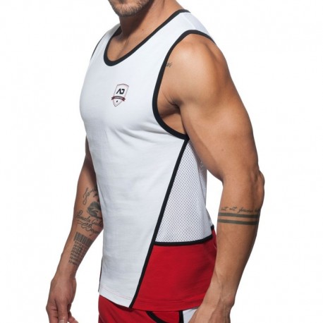 Addicted Combi Shield Tank Top - White - Red XL