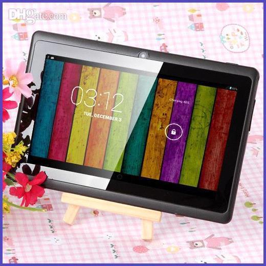 7 Inch A33 Quad Core Tablet Allwinner Android 4.4 KitKat Capacitive 1.5GHz DDR3 512MB RAM 4GB ROM Dual Camera WIFI Retail 7inch