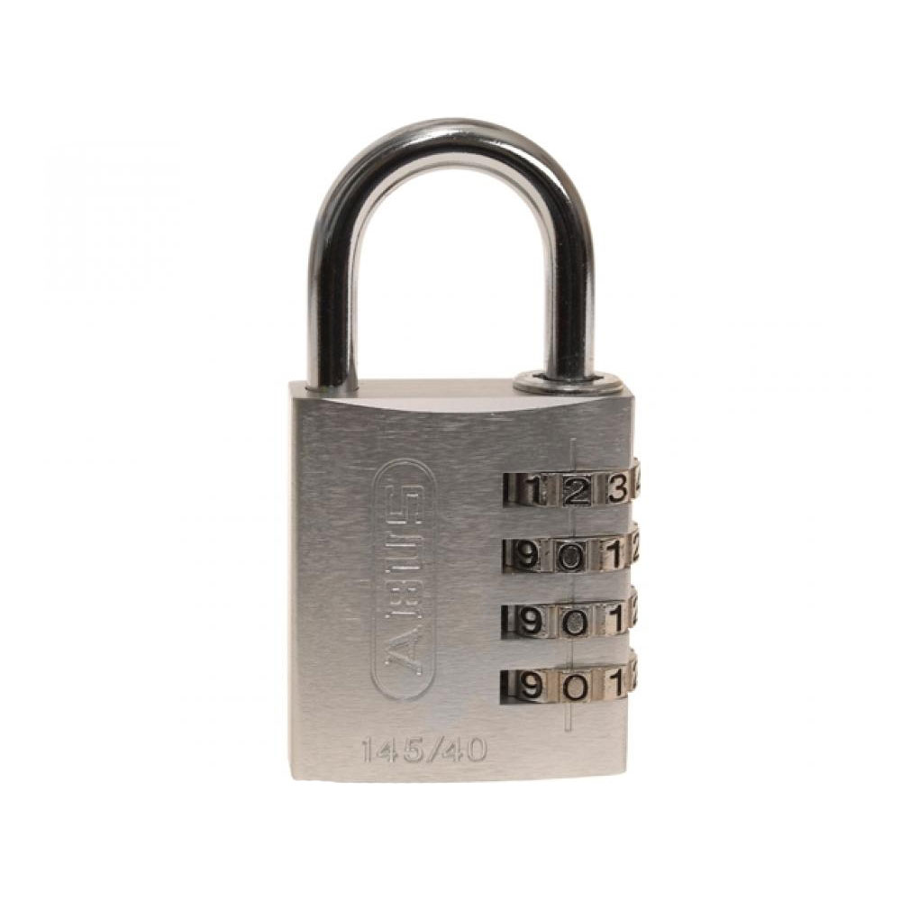 Abus 145/40 Silver Combination Aluminium Padlock 49543