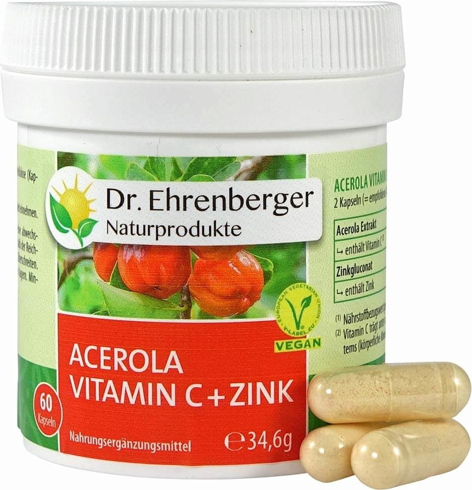 Dr. Ehrenberger Naturprodukte Acerola Vitamin C - 60 Kapseln
