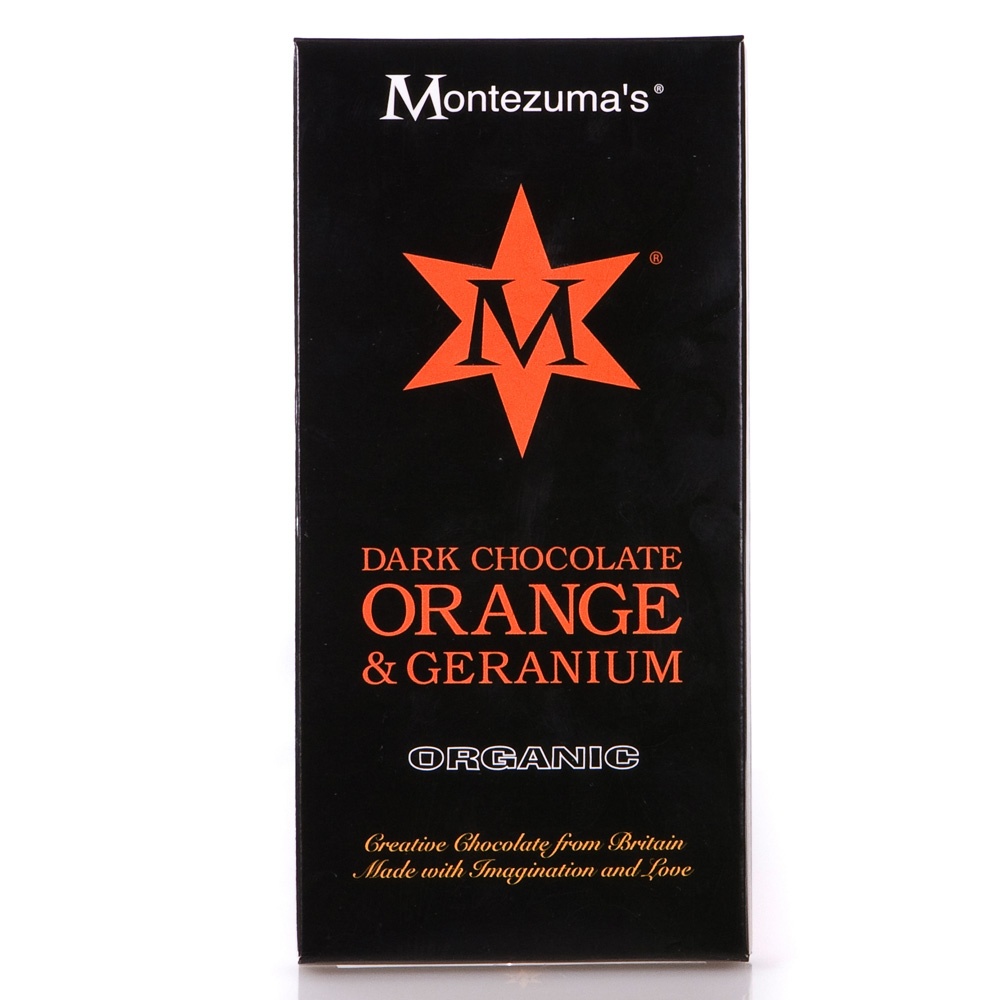 Organic Dark Chocolate Orange & Geranium Bar
