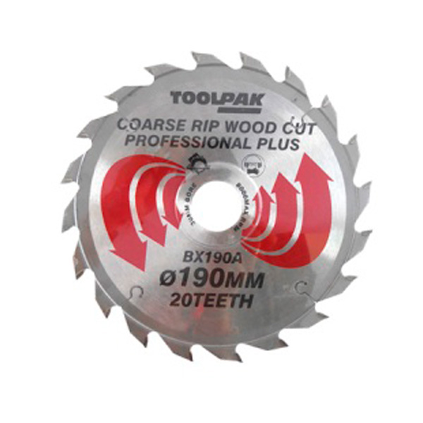 Professional Plus TCT Circular Saw Blade, 190mm x 30mm, 20 Teeth