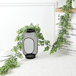 195cm simulation rotin avec fleur en plastique eucalyptus argent feuille rotin mariage décoration de la maison miniinthebox