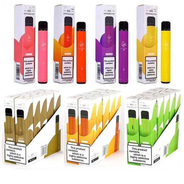 ELF BAR 1500 Puffs Kits Disposale Pod E Cigarette With 850mAh 18350 Battery 4.8ml Prefilled Cartridge Smoking Vape Pen VS Esco Bars