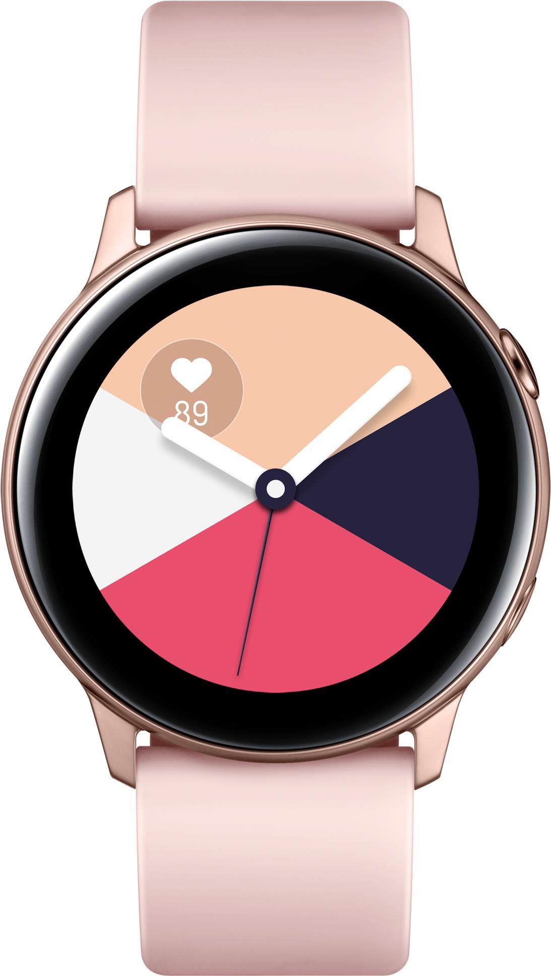 Samsung Galaxy Watch Active - Rotgold - intelligente Uhr mit Band - Flouroelastomer - Anzeige 2.81 cm (1.1