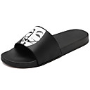 Men's Summer Casual Daily Slippers  Flip-Flops PVC Breathable Black