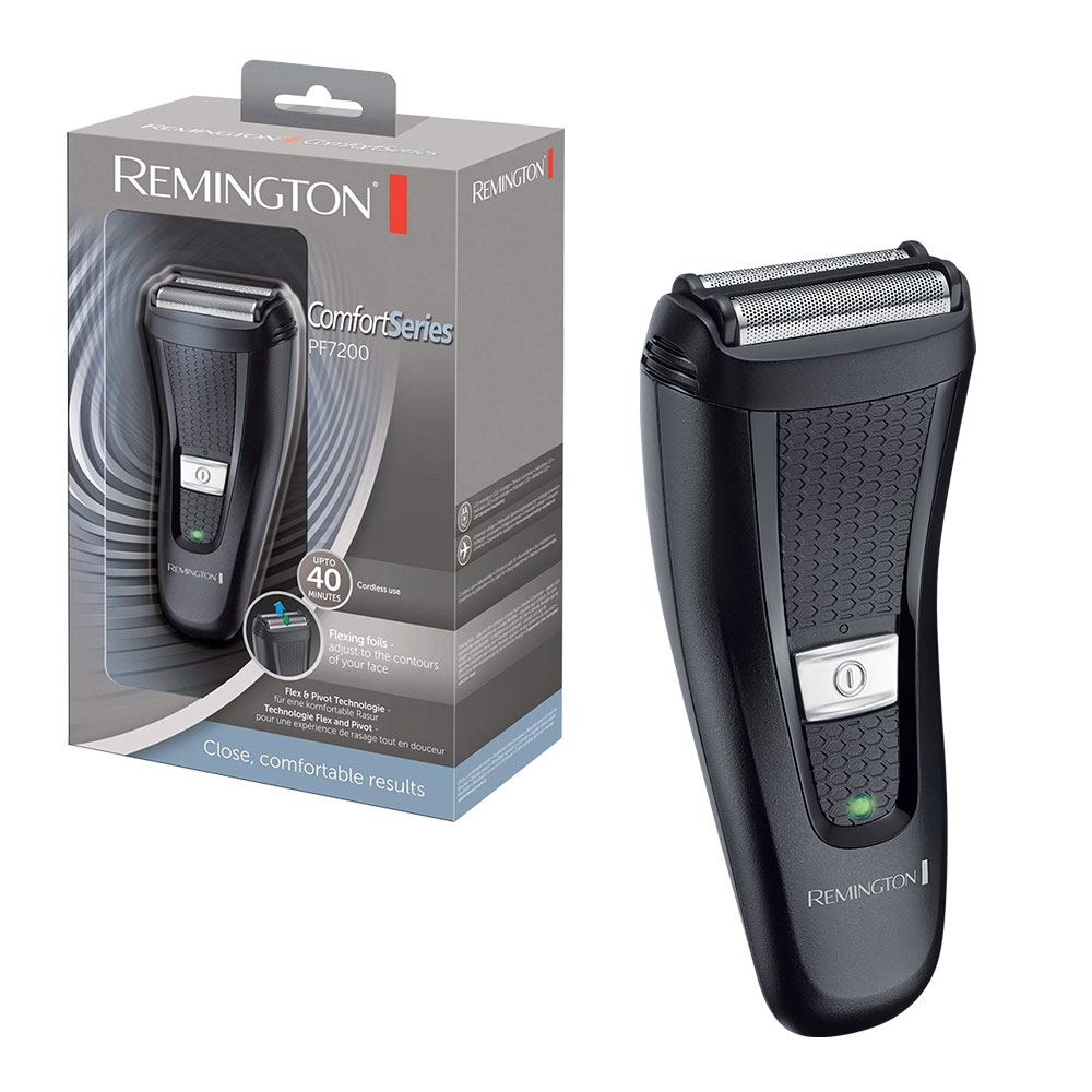 Remington Comfort Series Cordless & Rechargeable Dual Foil Electric Shaver & Trimmer - PF7200