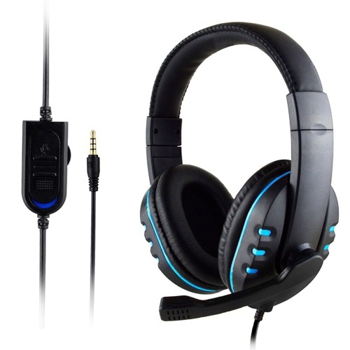 KUBITE T-997 Stereo Gaming Headset mit Mikrofon für PS4 PC Laptop Noise Cancelling Over Ear Kopfhörer Bass Surround Weiche Ohrenschützer für Spiele