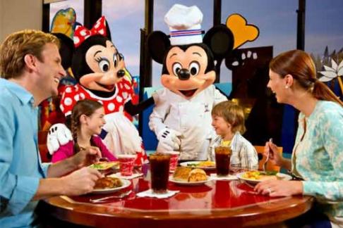 Limusina y Desayuno con Personajes Disney