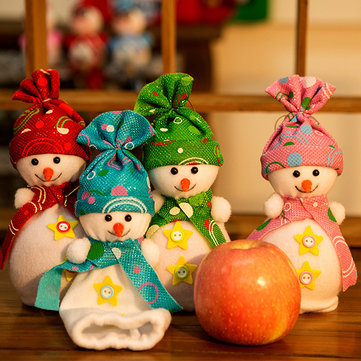 Christmas Snowman Apple Bag