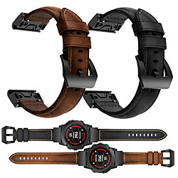 bracelet smartwatch pour garmin fenix 6x / 6 / fenix6s / 6 pro / 5s / 5 / 5x / 3 / 3hr boucle en cuir véritable cuir sport business bandes haut de gamme mode confortable santé sangles de poignet miniinthebox