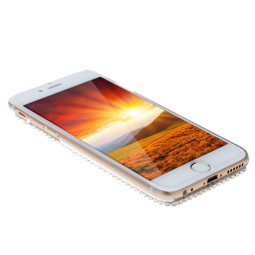 PC charmante téléphone étui de protection luxe bling bling cristal avec la conception de modèle de hibou métallique spéciale pour iPhone 6 plus 5.5