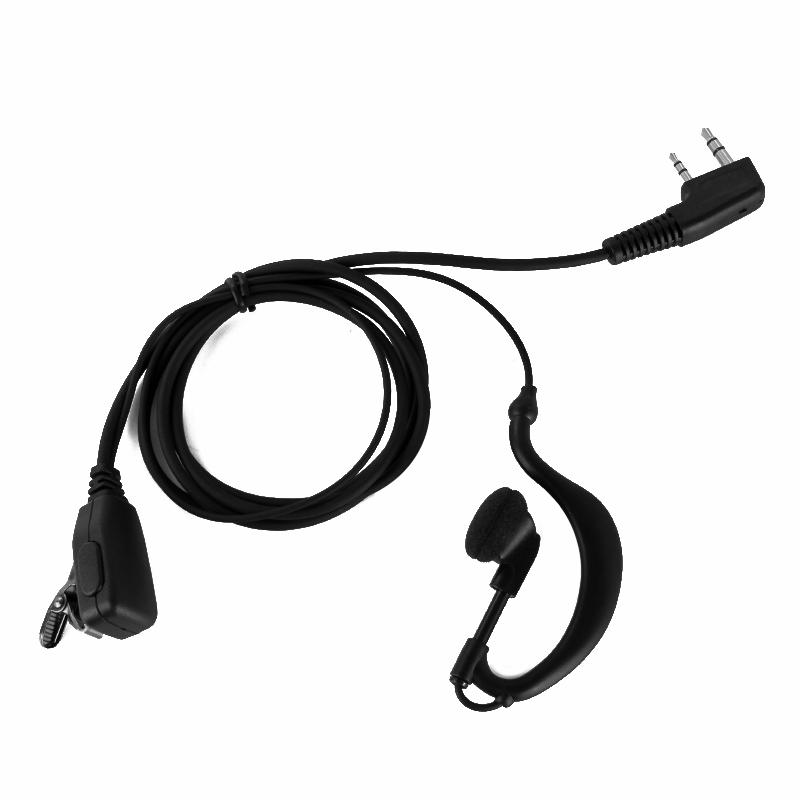 Guotong headphones K have Black High Quality Earhanger Ear-Hook Earpiece Earphone for Kenwood Walkie Talkie Radio