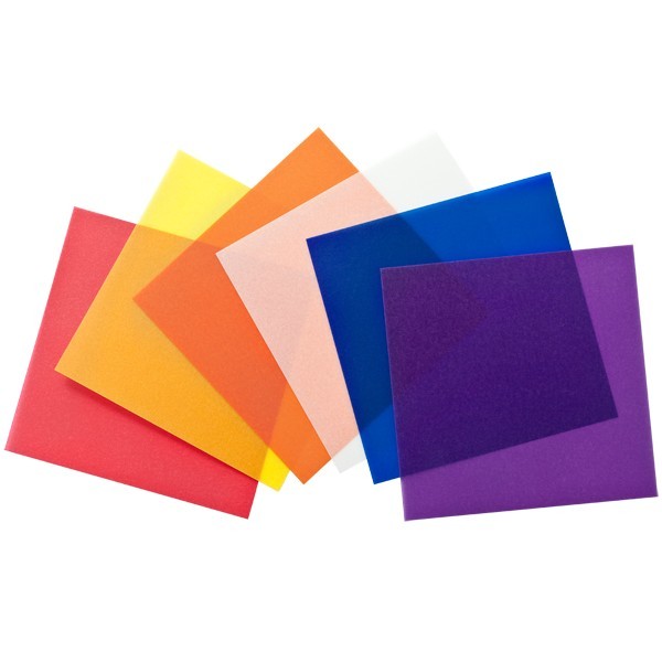 Transparentpapiere, 6 Farben, 8 x 8 cm, 120 Stück