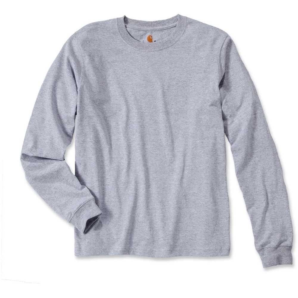 Carhartt Mens Long Sleeve Rib Knit Crew Neck Signature Logo T-Shirt  S - Chest 34-36' (86-91cm)