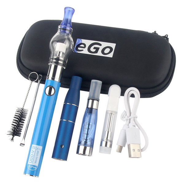 Authentic UGO 4 In 1 Vape Kit UGO-V II 510 thread battery With Glass Globe Wax Atomizers CE3 O Pen Vapor eGo CE4 AGO Herbal Vaporizer Kits