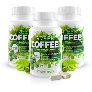 Green Coffee Kapseln - Fett verbrennen und Abnehmen mit grunem Kaffee - 3er Pack