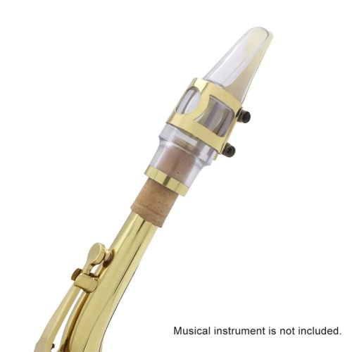 Altsaxophon transparentes Mundstück Es-Flat Kristallmundstück-Set mit Kappe / Clip / Reed Portable für Music Player