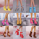 9 Pcs Barbie Doll Elegant Girl PVC Shoes For Summer