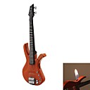 Encendedores de aleación modelo de guitarra butano zinc 3217 de la moda (negroamp;Naranja)