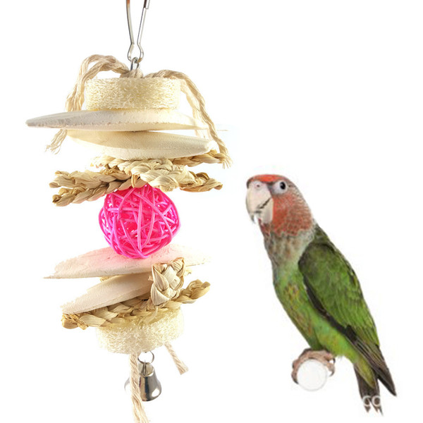 parrot bird use calcium articles woodiness pets toys small favour and put sb. in important position product cuttlefish bone string