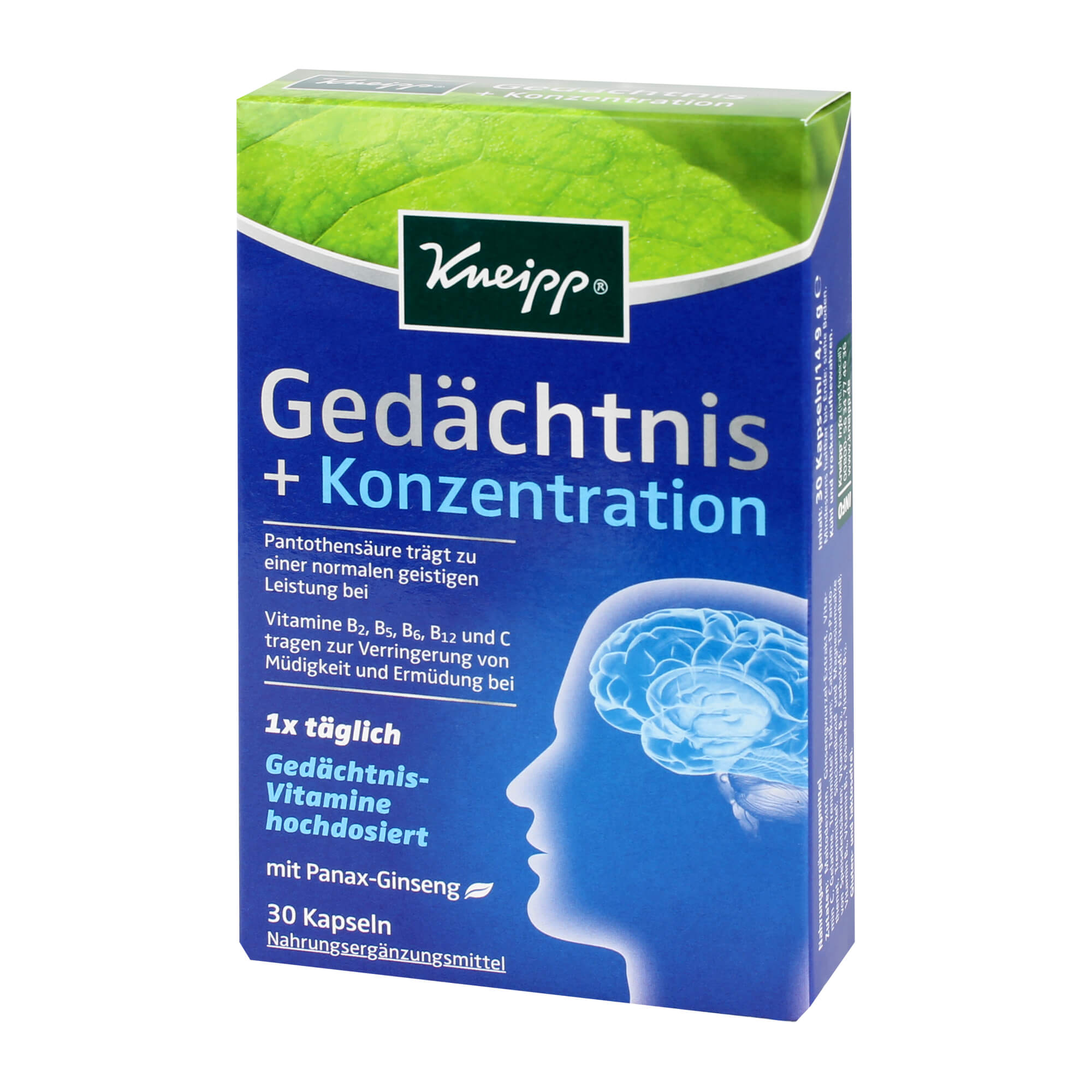 Kneipp Gedächtnis+Konzentration Kapseln