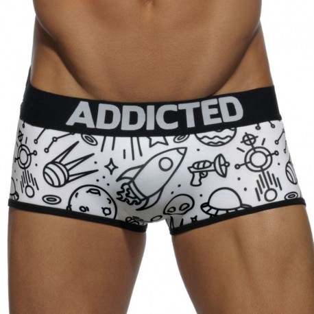 Addicted UFO Boxer - White - Black XXL