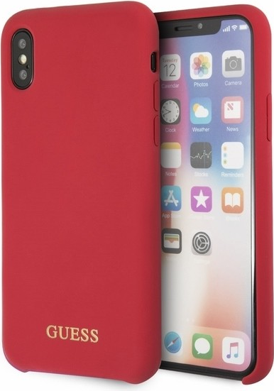 Guess Silicone Case für Apple iPhone X - rot (GUHCPXLSGLRE)