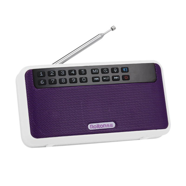 wireless bluetooth speaker 6w hifi stereo music player portable digital fm radio mic hands-record tf