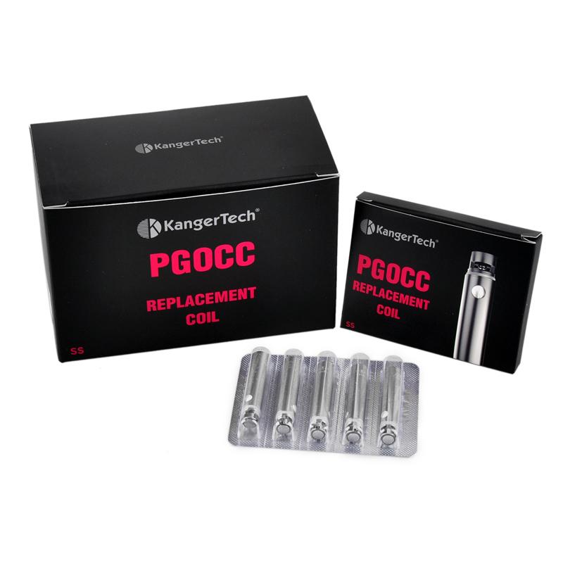 Wholesale- Original Kangertech Pangu Tanks Coil Replacement PGOCC Coils Head SS316L 0.5ohm Nicr 1.0ohm 1.5ohm for Kanger PANGU Tank 50pcs