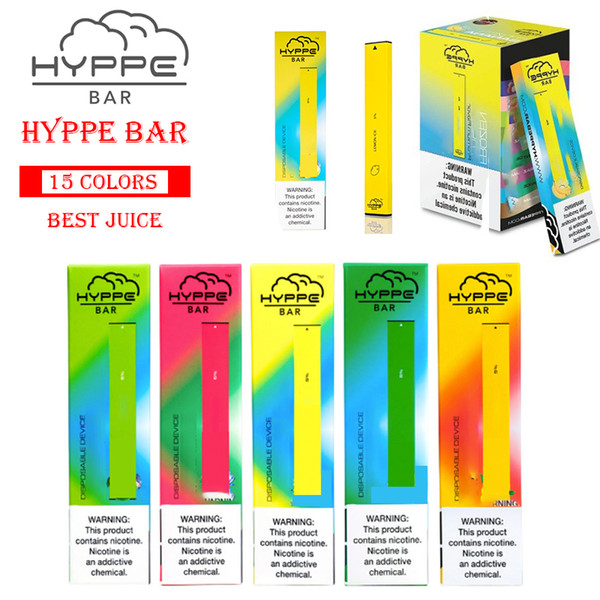 HYPPE BAR Disposable Device Empty Pod Kit 280mAh Battery 1.3ml Cartridges Anti Leak Vape Pen VS POP Puff Posh Plus helixbar