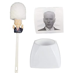 Biden  brosse de toilette d'atout  mouchoir en papier avec base, nettoyage de salle de bain parodie de style amusant Lightinthebox