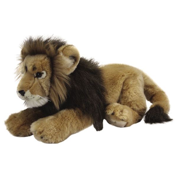 Living Nature Male Lion Soft Toy