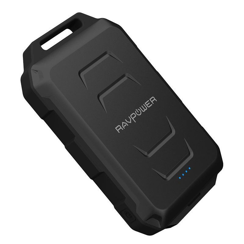 RAVPower 2.4A 10050mAh Waterproof Portable Power Bank - Black