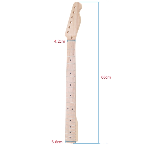 22 Frets Replacement Maple Neck Fingerboard for TL Electric Guitar