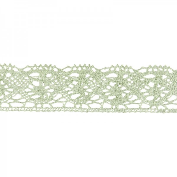 Häkelspitze Design 4, 2,8cm breit, 2m lang, grün