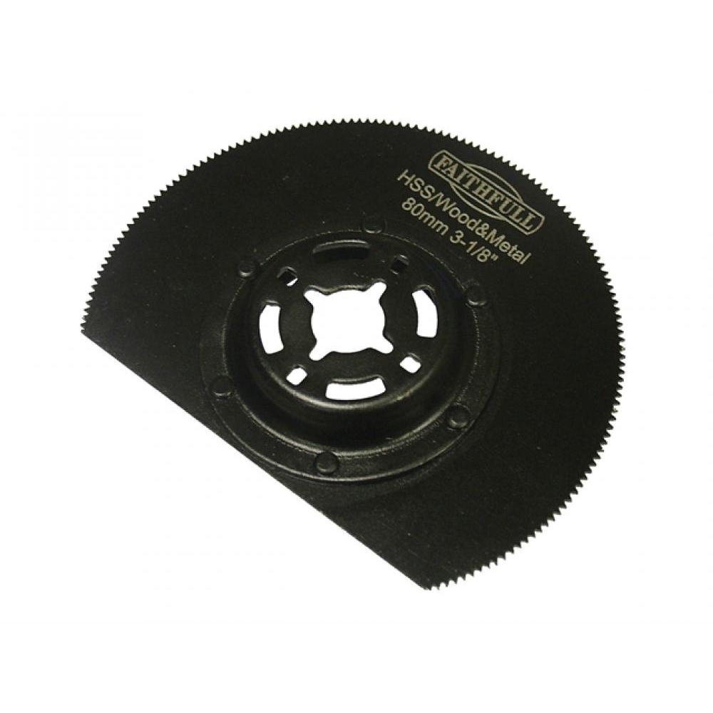 Faithfull FAIMFWM80 80mm HSS Wood Metal Radial Blade