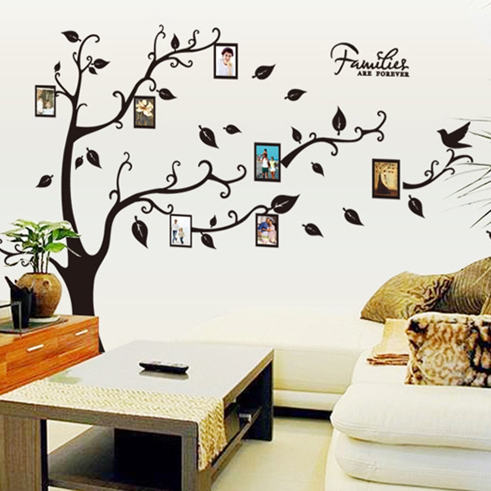 DIY Decal Photo Tree Frame Wall Sticker for Family Decoration