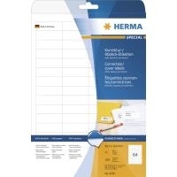 HERMA Special - Permanent self-adhesive matte opaque correction/covering paper labels - weiß - 48,3 x 16,9 mm - 1600 Etikett(en) (25 Bogen x 64) (4226)