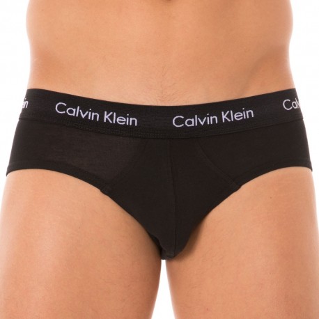 Calvin Klein 3-Pack Cotton Stretch Briefs - Royal - Navy - Black M
