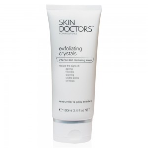 Skin Doctors Exfoliating Crystals Cream - Intense Skin Renewing Facial Scrub - 100ml Formula