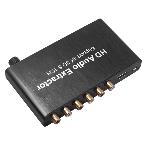 HD Audio Converter SPDIF w/ 3.5mm Stereo HD Audio Adapter HD Extractor Support 3D 4K